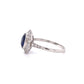 Platinum Art Deco 2.51ct Oval Sapphire GIA NO Heat, Ceylon Diamond Ring Regard Jewelry Austin Texas