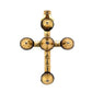 18th Century Medieval Rolled Gold Vermeil Ancient Diamond Flemish Cross Necklace & Top Section 13.5g Regard Jewelry Austin Texas