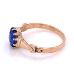 Load image into Gallery viewer, 9K Victorian 1.51ct NO HEAT Sapphire Ring Regard Jewelry Austin Texas
