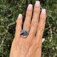 Platinum .55ct Brazilian Paraiba Tourmaline GIA, Onyx, Emerald & 1.15tcw OEC Diamond Snake Serpent Ring Regard Jewelry Austin Texas