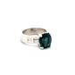 Platinum Tourmaline & Baguette Diamond Ring | Regard Jewelry Austin Texas