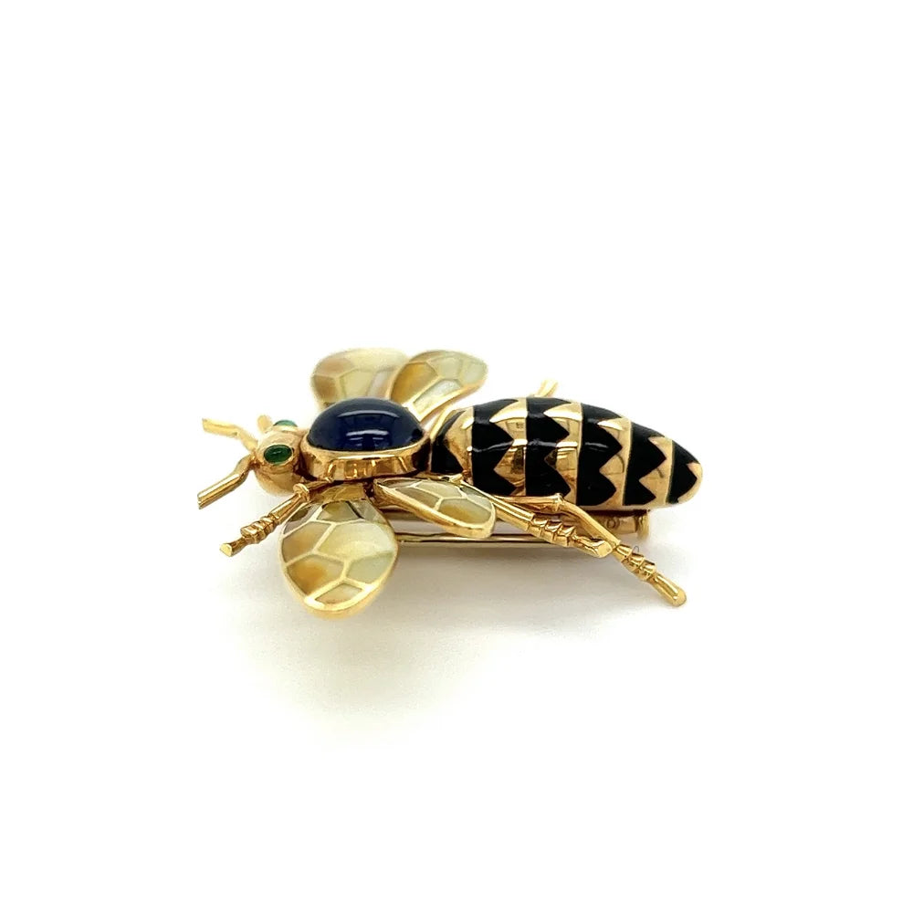 Cartier Plique A Jour Wings Bee Brooch Regard Jewelry Austin, Texas