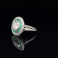 Platinum Art Deco 1.71tcw Diamond & Emerald Ring 4.8g, s7.75 at Regard Jewelry in Austin, Texas