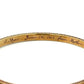 14K YG Art Deco .06tcw OEC Diamond & Syn. Sapphire Engraved Bangle Bracelet 11.8g Regard Jewelry Austin Texas