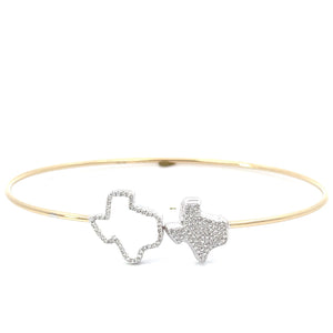 Texas Diamond Bracelet in White Gold with Elegant Detailing