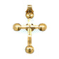 18th Century Medieval Rolled Gold Vermeil Ancient Diamond Flemish Cross Necklace & Top Section 13.5g Regard Jewelry Austin Texas