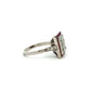 Platinum 1.34tcw French Cut Diamond & 1.26tcw French Cut Ruby Ring 7g Regard Jewlery Austin Texas