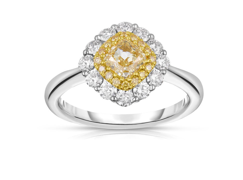 Yellow Diamond Engagement Ring Regard Jewelry Austin, Texas