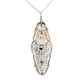 14KWG Art Deco Filigree .02ct Diamond & Green Stone Navette Pendant Necklace 7.0g Regard Jewelry Austin Texas