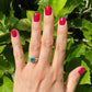 1950's Platinum .55ct Sqyare Emerald & .45tcw Diamond Ring Regard Jewelry Austin Texas
