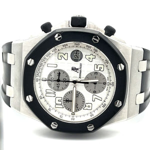 Audemars Piguet Rubberclad White Dial Watch at Regard