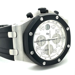 Audemars Piguet Rubberclad White Dial Watch at Regard