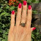 18K YG 2.73tcw Baguette Diamond Bias Ring 17.5g Regard Jewelry Austin Texas