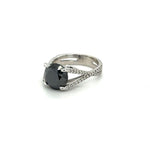 Load image into Gallery viewer, Black Diamond Ring with Diamonds on the Band at Regard
