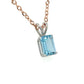 Blue Topaz Pendant set in 14k White Gold at Regard Jewelry
