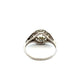 18K WG Art Deco .90ct OEC Diamond & .45tcw OEC Diamond Filigree Ring 3.6g Regard Jewelry Austin Texas