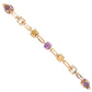 18K Yellow Gold Vintage Aquamarine, Amethyst & Citrine  Bracelet | Regard Jewelry Austin Jewelry