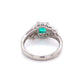 1950's Platinum .55ct Sqyare Emerald & .45tcw Diamond Ring Regard Jewelry Austin Texas