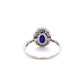 Platinum Art Deco 2.51ct Oval Sapphire GIA NO Heat, Ceylon Diamond Ring Regard Jewelry Austin Texas