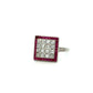 Platinum 1.34tcw French Cut Diamond & 1.26tcw French Cut Ruby Ring 7g Regard Jewlery Austin Texas