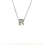 Load image into Gallery viewer, Diamond Letter R Necklace at Regard Jewelry in Austin Texas
