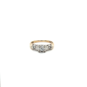 Diamond Ring set in 14k Gold at Regard Jewelry in Austin