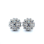 Load image into Gallery viewer, Dome Cluster Sapphire and Diamond Earrings at Regard Jewelry
