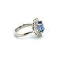 Platinum 3.03ct Oval NO HEAT Ceylon Sapphire & 1.08tcw Baguette & RBC Diamond Ring 9.3g Regard Jewelry Austin Texas