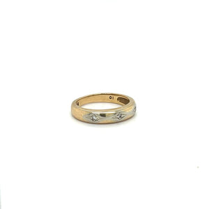 Estate 14k Gold Band with Diamonds at Regard Jewelry in
