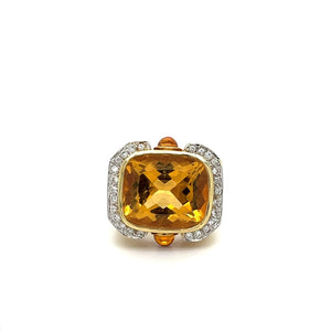 Citrine and Diamond Ring at Regard Jewelry in Austin Texas -