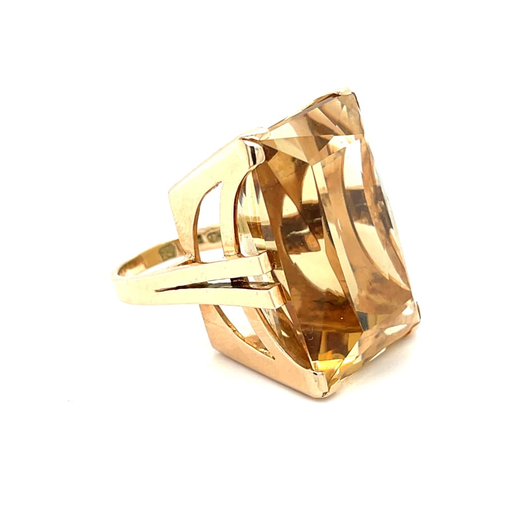 Estate Citrine Ring in 14k Yellow Gold at Regard Jewelry in