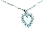 Load image into Gallery viewer, Estate Diamond Heart Pendant at Regard Jewelry in Austin
