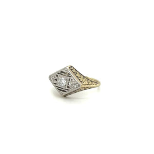 Estate Diamond Two-tone Ring at Regard Jewelry in Austin