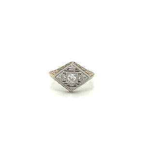 Estate Diamond Two-tone Ring at Regard Jewelry in Austin