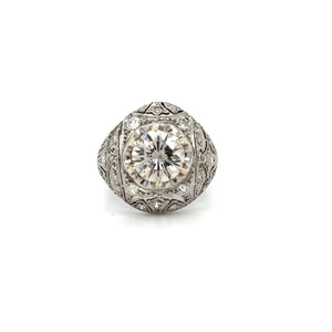 Estate Platinum Bombay Diamond Ring at Regard Jewelry in