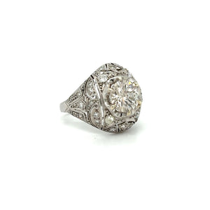 Estate Platinum Bombay Diamond Ring at Regard Jewelry in