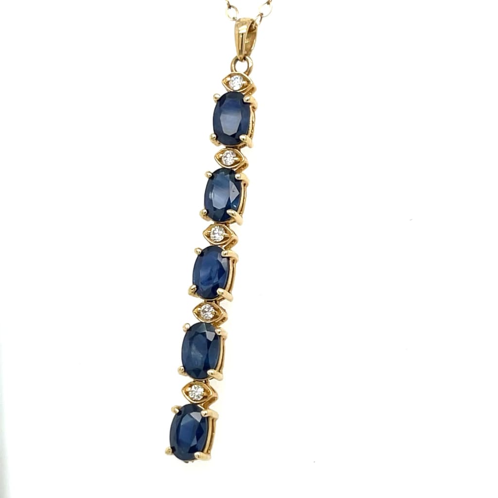 Estate Sapphire and Diamond Necklace at Regard Jewelry in