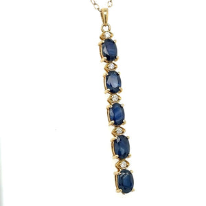 Estate Sapphire and Diamond Necklace at Regard Jewelry in