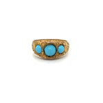 Load image into Gallery viewer, Estate Three Stone Turquoise Ring at Regard Jewelry in

