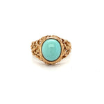 Load image into Gallery viewer, Estate Turquoise Ring at Regard Jewelry in Austin Texas -
