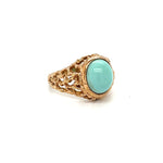 Load image into Gallery viewer, Estate Turquoise Ring at Regard Jewelry in Austin Texas -
