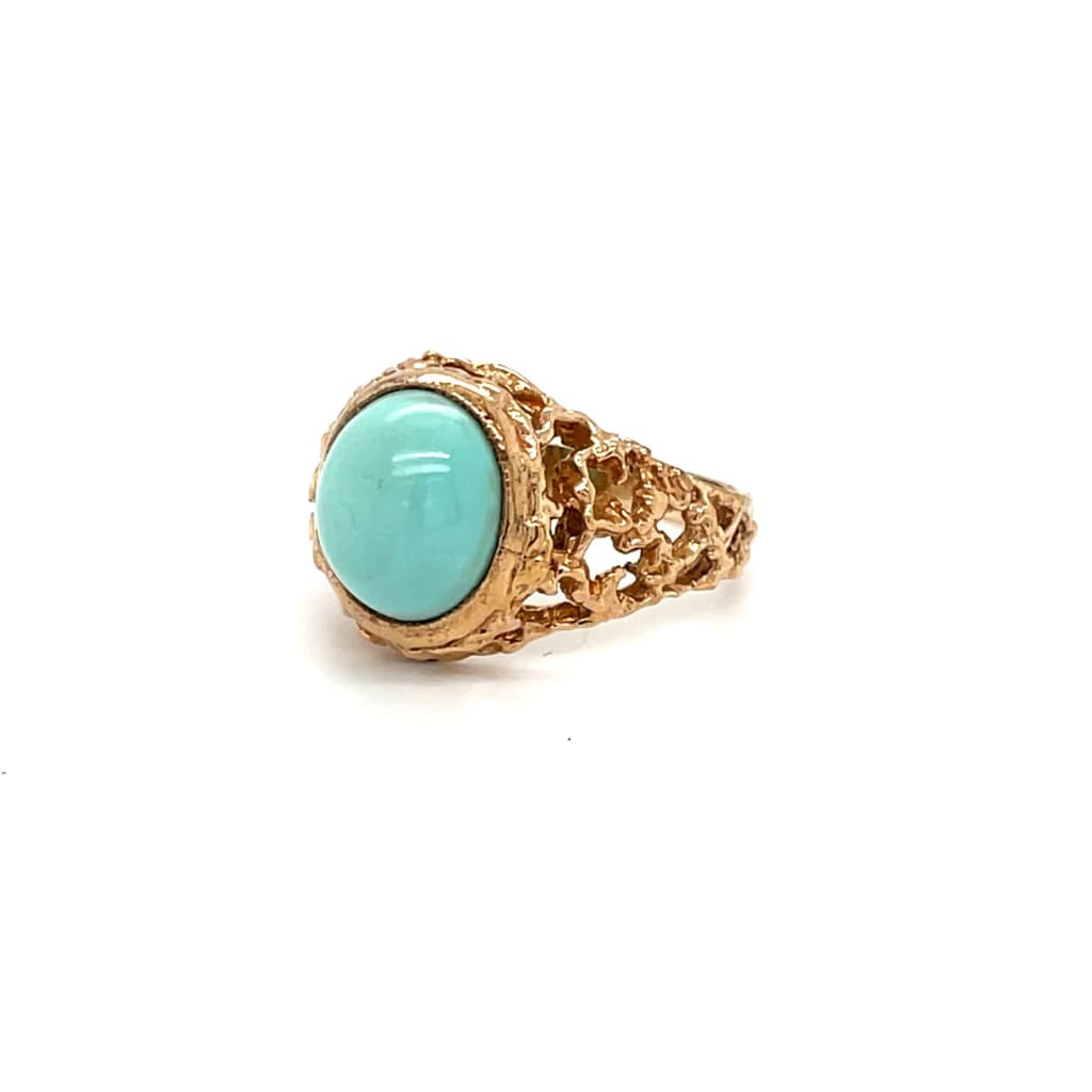 Estate Turquoise Ring at Regard Jewelry in Austin Texas -