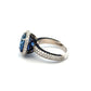18K WG LUGANO 8.58ct Rnd Sapphire GIA, 1.75tcw RBC Diamond & 1.45tcw Sapphire Custom Ring 10.0g Regard Jewelry Austin Texas