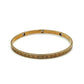 14K YG Art Deco .06tcw OEC Diamond & Syn. Sapphire Engraved Bangle Bracelet 11.8g Regard Jewelry Austin Texas