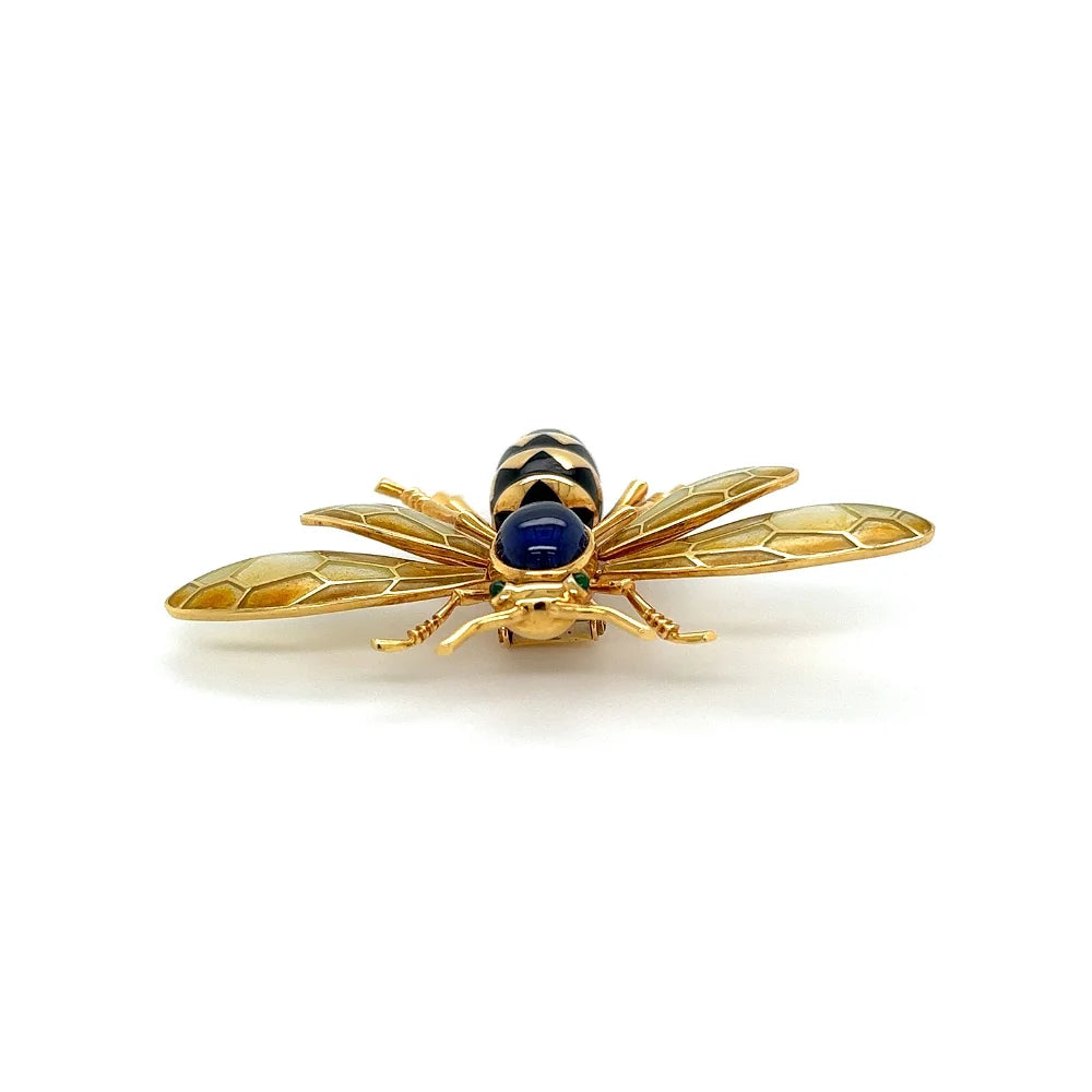 Cartier Plique A Jour Wings Bee Brooch Regard Jewelry Austin, Texas