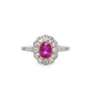 Platinum Art Deco .60ct GIA Purplish Pink Sapphire & .32tcw Diamond Ring Regard Jewelry Austin Texas