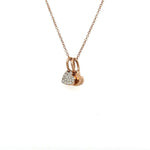 Gold Two Heart Pendant Necklace at Regard Jewelry in Austin