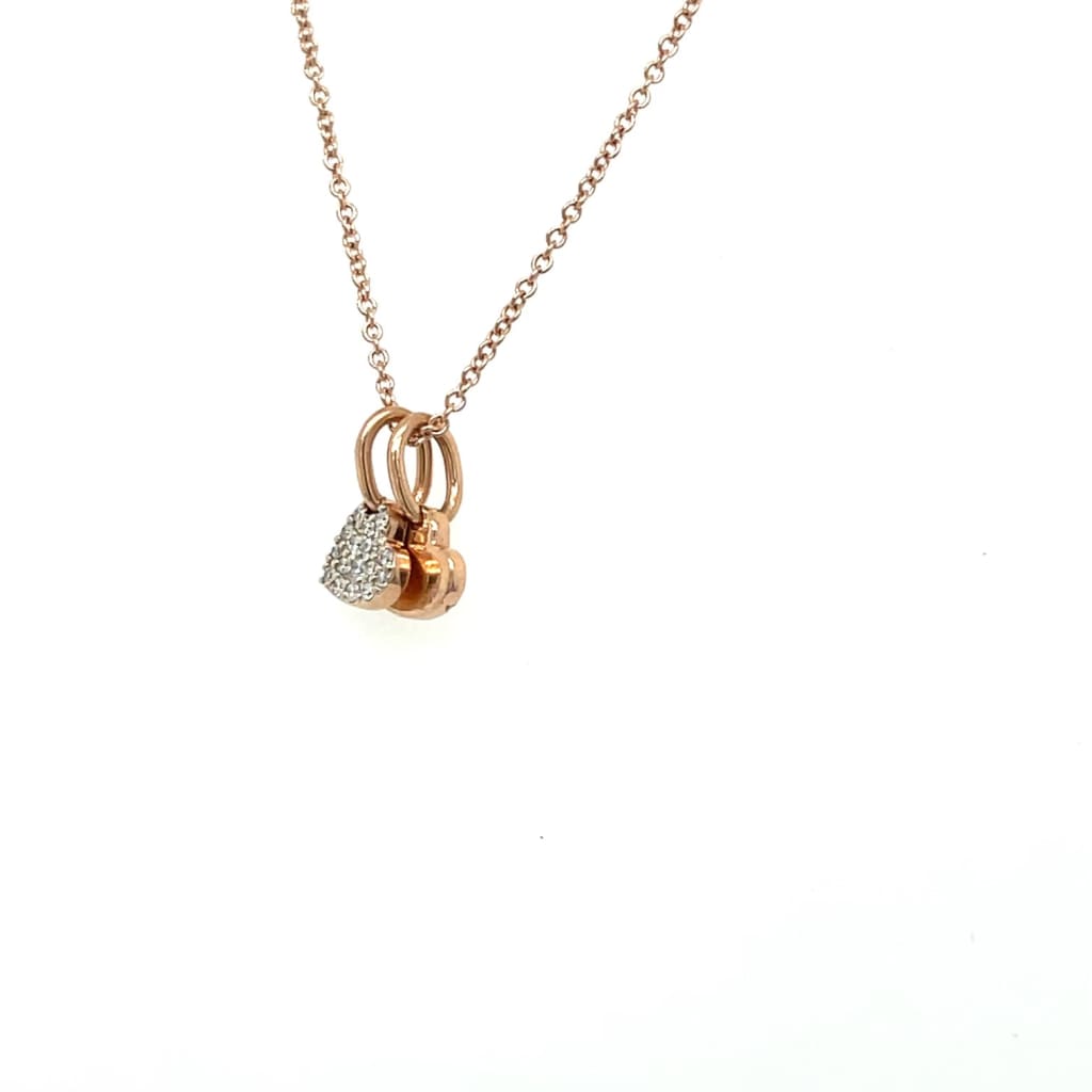 Gold Two Heart Pendant Necklace at Regard Jewelry in Austin