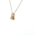 Load image into Gallery viewer, Gold Two Heart Pendant Necklace at Regard Jewelry in Austin
