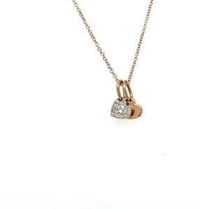 Gold Two Heart Pendant Necklace at Regard Jewelry in Austin